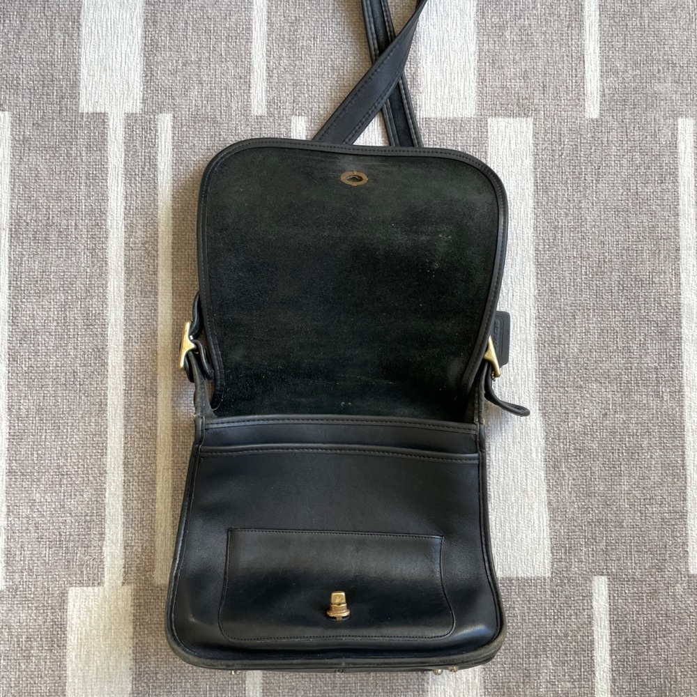 Vintage Coach Stewardess Bag - Black